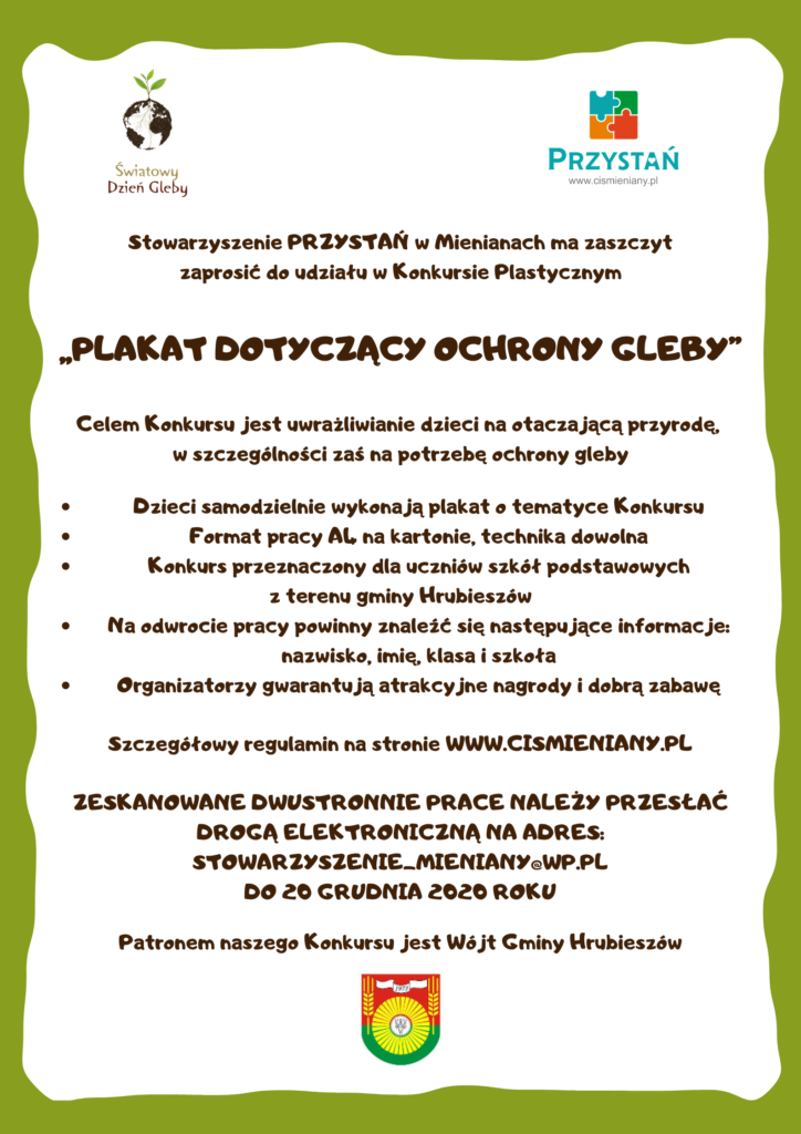 Plakat dotyczący ochrony gleby