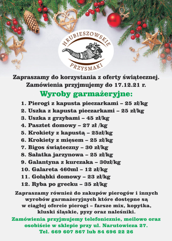 Oferta Świąteczna